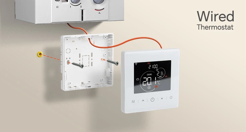 Beok wired battery power wifi thermostat BOT-R9V-WIFI Beok wired battery power wifi thermostat BOT-R9V-WIFI